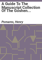 A_guide_to_the_manuscript_collection_of_the_Goshen_Library_and_Historical_Society